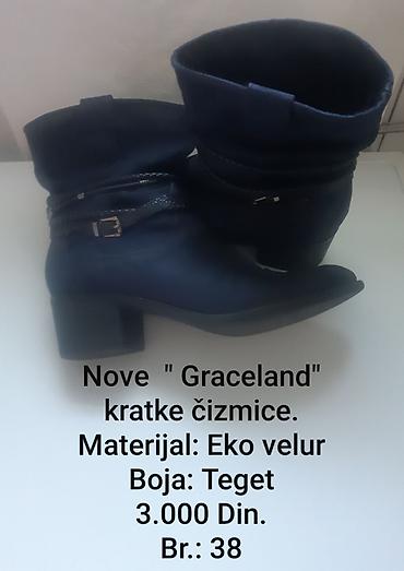 shoes: Nove Graceland kratke ženske čizmice - Materijal: eko velur - Boja — 1
