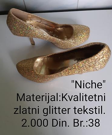 asos obuca: Niche salonke – elegantne zlatne štikle prekrivene kvalitetnim glitter — 1
