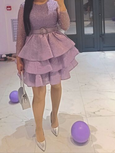 Haljine: XL, bоја - Lila, Večernji, maturski, Dugih rukava na lalafo.rs — 2 Haljine: XL, bоја - Lila, Večernji, maturski, Dugih rukava — 2