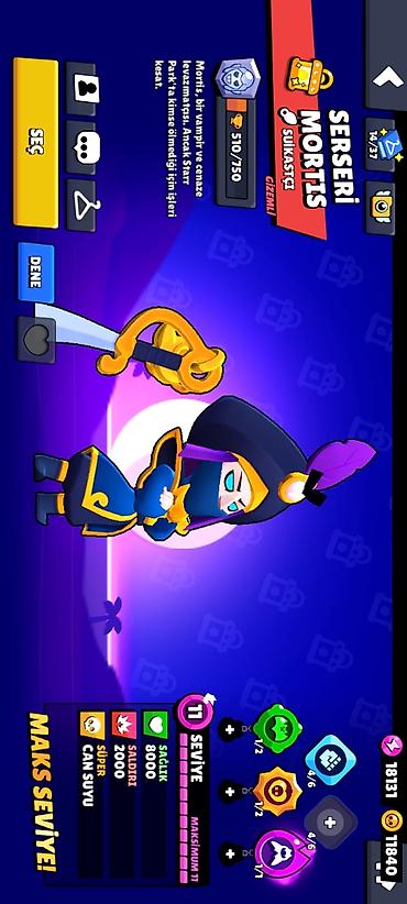 tornado 7000: Brawl Stars hesabı – yüksək inkişaflı və nadir məzmunla - Ümumi — 7