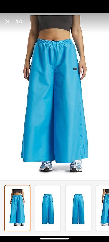 штаны ангела: Женские брюки Reebok Angel Wide Leg Pant, цвет Okyanus Mavi — 4