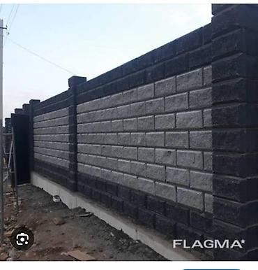 Пескоблок: Пескоблоки для строительства заборов и стен - Формат: пустотелые — 6