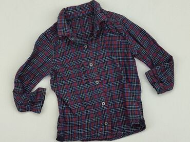 spodnie w kratę i czarna koszula: Kaftan, Marks & Spencer, 12-18 months, condition - Very good
