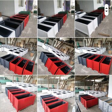 Bitkilər üçün dibçəklər: Açıq havaya uyğun dekorativ taxta gülbəçələr - Material: təbii — 3