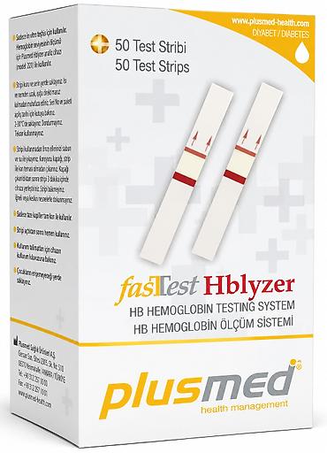 Tibbi məhsullar: №: 12404 Məhsulun adı: Plusmed fasTTest Hblyzer test zolaqları Brend — 1