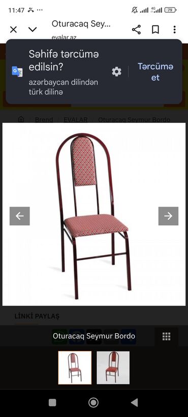 Masa və oturacaq dəstləri: Mətbəx üçün, Açılmayan, Dördbucaq masa, 4 stul — 4