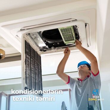 Kondisionerlər: Təmir, Split kondisionerlər, Təmizləmə, Zəmanətlə — 9