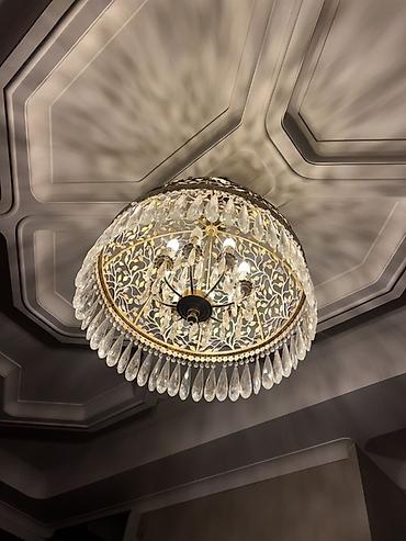 xrustal gablar: Çılçıraq, 8 lampa, Xrustal — 1