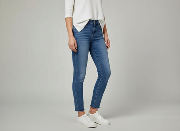 house spodnie damskie jeansy: Jeansy damskie, rozmiar S