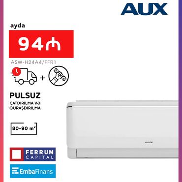 a52 samsung: Kondisioner AUX, Yeni, 85-90 kv. m, Split sistem, Kredit var, Pulsuz quraşdırılma