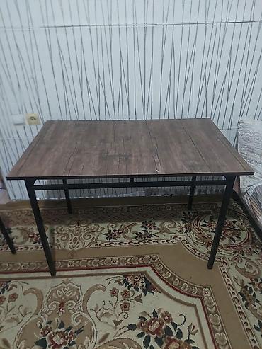 Yemək masası – 3 ədəd mövcuddur. - Model: düzbucaqlı yemək masası -