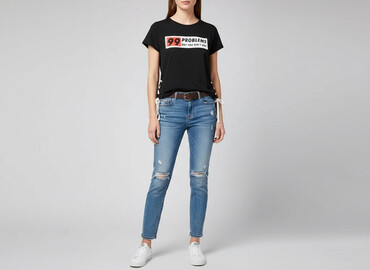 koszulka balmain damska: FB Sister, T-shirt damski, rozmiar L