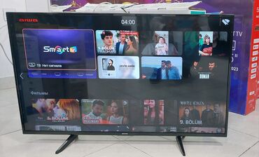 Televizorlar: Aisa 109 Ekran Smart Vifi YouTube Netfix 2021 Model Daxili Krosnu Atv