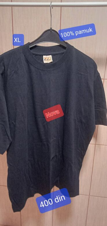 majice l: Men's T-shirt XL (EU 42), bоја - Crna