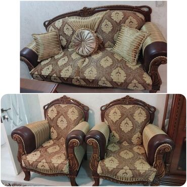 диван в стиле барокко: Klassik divan kreslo satilir 500 azn. Ela veziyyetdedir. Unvan