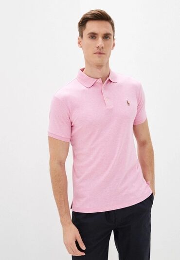 мужская розовая футболка: Мужская футболка, S (EU 36), Us Polo Assn, Б/у, цвет - Розовый, Самовывоз, Платная доставка