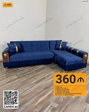 Ev üçün mebel: Künc divan – La Mini - Ölçülər: 260 × 160 sm - Mexanizm: açılan — 1