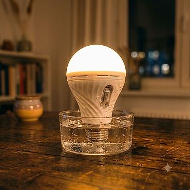 кювез лампа: Аварийная LED-лампа E27 с аккумулятором. Работает без света до 5 — 1
