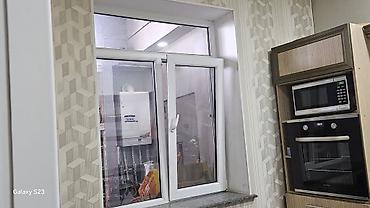plastik: Mətbəx üçün PVC pəncərə sistemi - Material: ağ rəngli PVC profil - — 1