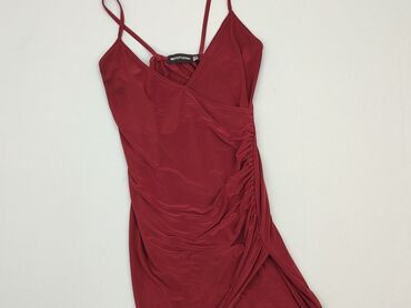 bordowa spódnice mini: Sukienka, M, Prettylittlething, stan - Zadowalający