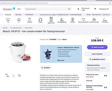 Ostala kuhinjska oprema: Bosch nastavak za sladoled – kompatibilan sa Bosch kuhinskim mašinama — 11