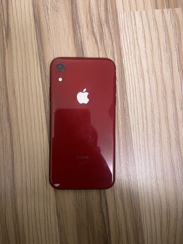 Apple iPhone: IPhone Xr, Б/у, 64 ГБ, Красный, Зарядное устройство, Чехол, 78 %