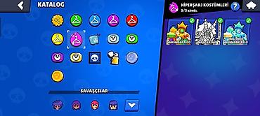 qizil muncuqlar: Brawl Stars hesabı – trofey yolu 9860, profil səviyyəsi 9+, hesab adı — 4
