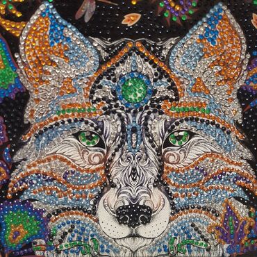 Другие детские вещи: Готовая алмазная мозаика.
"Ночной волк"