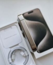Apple iPhone: IPhone 15 Pro, 256 GB, Natural Titanium, Zəmanət, Sənədlərlə — 6