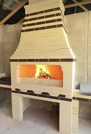 mangal: Kərpicdən açıq havada mətbəx və manqal kompleksi tikintisi Əlaqə — 5