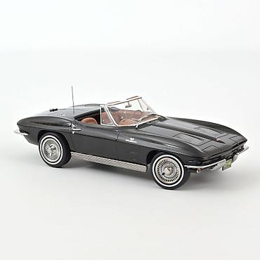 Sport i hobi: 🏎️ Chevrolet Corvette Sting Ray Cabriolet 1963 – Black – Norev Norev — 1