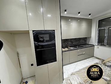divar panel: Sifarişlə mətbəx dəsti, Özü çəkən petlələr, Mat laminat, Kredit var, Pulsuz çatdırılma — 6