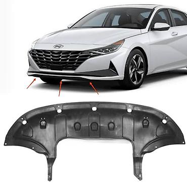 Защита бампера двигателя Hyundai Elantra CN7 / Хендай Элантра СН7