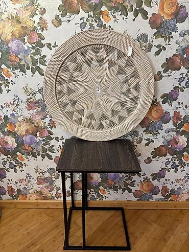 Дом и сад: Dekorativ toxunma sini Material: rattan Diametri: 80 sm Rəng — 1