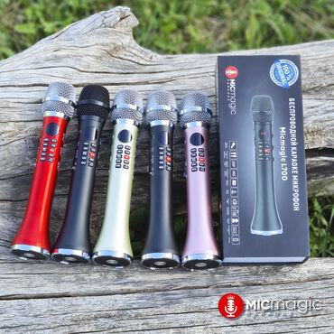 Вокальные микрофоны: Оригинальный караоке микрофон Micmagic L700 * *Мощность 20w