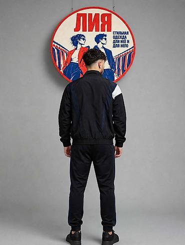Спортивные костюмы: Мужской спортивный костюм, M, L, XL, Adidas, Новый, цвет - Черный, Платная доставка — 4