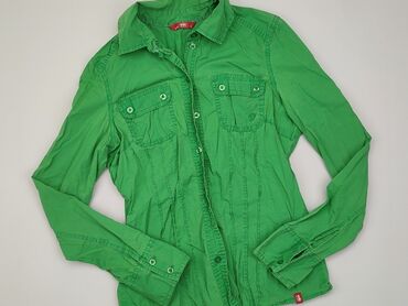 zielone bluzki z długim rękawem: Shirt, EDC, S (EU 36), condition - Good