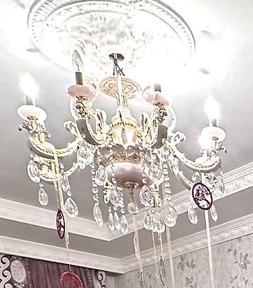 Çılçıraq, 8 lampa, Farfor lalafo.az -da — 1 Çılçıraq, 8 lampa, Farfor — 1