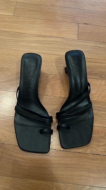 Basanoşka və səndəllər: Mango qadın sandaleti 37 ölçü Rəng: qara Mango brendli orijinal qutu — 3