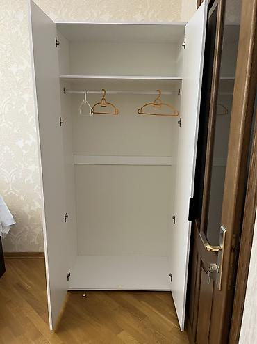 uşaq dolabi: Yeni, 2 qapılı, Ağ, Açılan, Düz dolab — 2