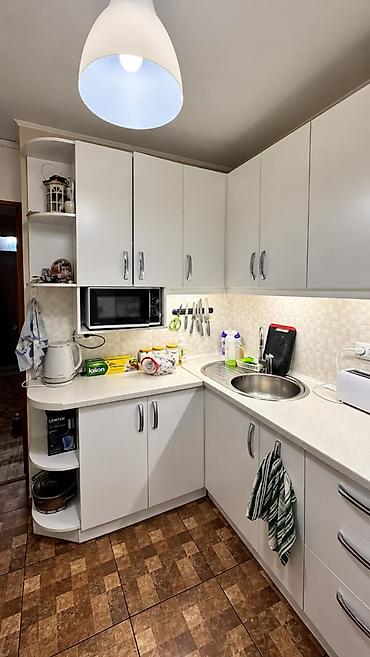сдам квартира ош: 2 комнаты, 43 м², 5 мкр 104 серия, 1 этаж, Евроремонт — 9