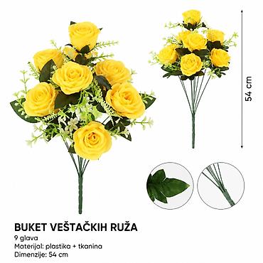 KMT 9 za božićni cvet sa štipaljkom – žuta (SKU: 711099, EAN: ) -