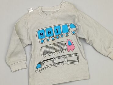 krótki szary sweterek: Bluza, 1.5-2 lat, 86-92 cm, stan - Dobry