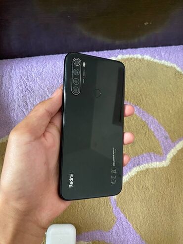 телефоны за 4000: Redmi, Redmi Note 8, Б/у, 64 ГБ, цвет - Черный, 2 SIM