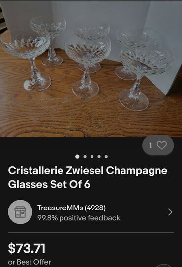 Čaše: Case kristal Zwiesel Nemacka 80te.,za vino. Case nemacke za vino — 3