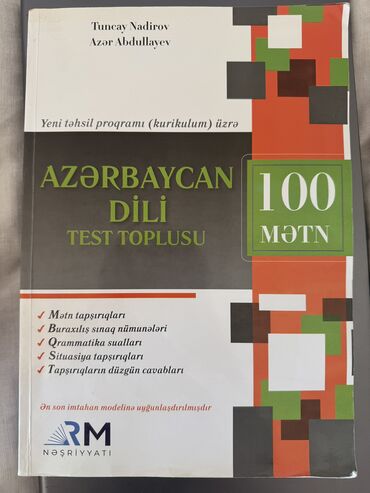 rus dili azeri tercume: •Azərbaycan Dili Test Toplusu 100Mətn Tuncay Nadirov Azər Abdullayev