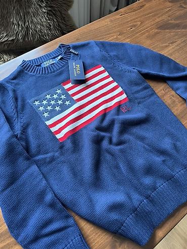 Свитера: Мужской свитер, Ralph Lauren, M, цвет - Синий — 1