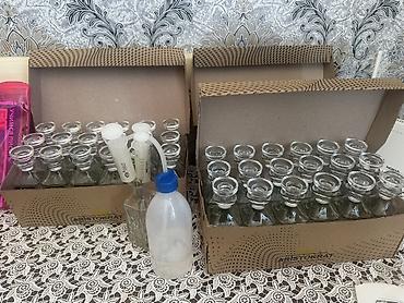 Parfüm qabları və aksesuarları seti - Şüşə parfüm butulkaları