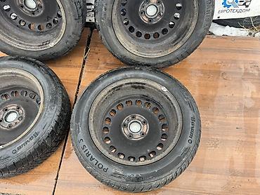 Колеса в сборе: Колеса в сборе 205 / 55 / R 16, Зима, Б/у, Комплект, Легковые, Железные, отверстий - 5 — 16