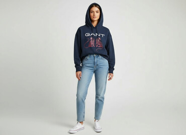 commes des garcon t shirty: Gant, Bluza z kapturem damska, rozmiar L